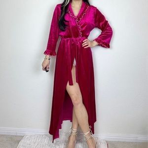 1960s Vintage Velvet Robe